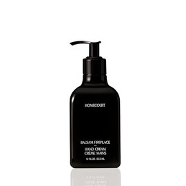 Homecourt Balsam Fireplace Hand Cream (12 Fl Oz) - Dermatologist Tested, Non-Greasy, Moisturizer, Formulated With Hibiscus Flower Extract, Micro Algae Oil for Hydrated, Nourished, Soft Hands
