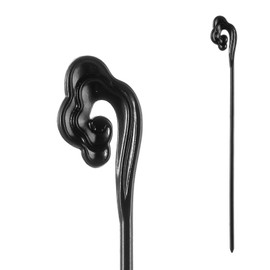 2pcs French Hair Pin Prong Forks Styling Pins Black Wicca Witch Hair Stick Slide Renaissance Festival Hair Acceossories for Women 11