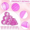 TopBine Self Grip Rollers Hair Curlers 30Pcs Set with 18Pcs