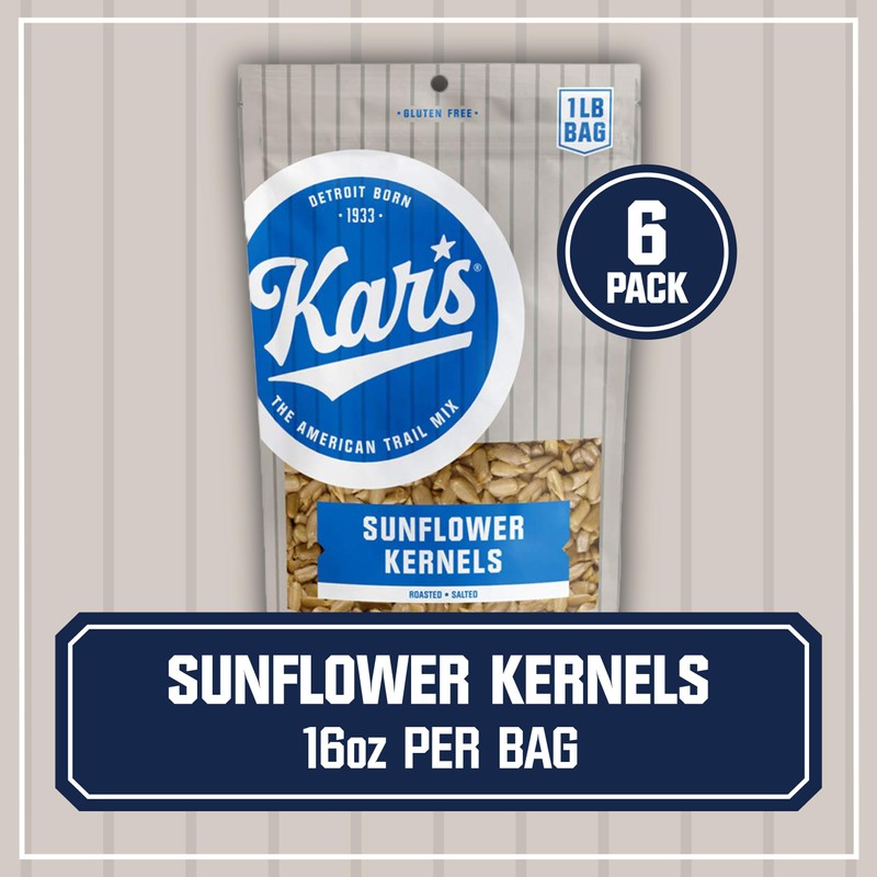 Kar's Nuts Sunflower Kernels Snacks - Roasted and Lightly Salted