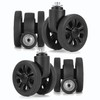 Zoofen Luggage Wheels Replacement 4 pcs Suitcase Replacement Wheels Wear-Resistant