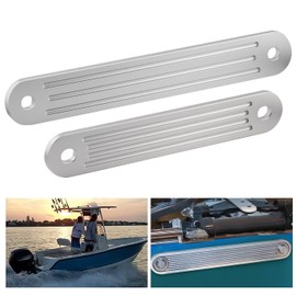 MXSAG TSP-1 & TSP-2DP Transom Support Plate Kit, Features Standard Bolt Holes, Made of 3/8" cast Aluminum, Packaged as 2-Pack.