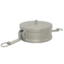 VARMHUS Trash Pump Adapter Dust Cap/Dust Cover,Type DC Cam and Groove Hose Pipe Fitting Coupler,Stainless Steel 316 (4")