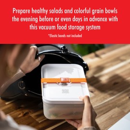 ZWILLING Fresh & Save Large Lunch Box, Airtight Food Storage Container, Meal Prep Container, BPA-Free, Semi-transparent