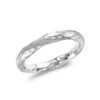 Carissima Gold Women's 9ct White Gold 3mm Polished and Textured