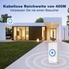 SURFOU Funkklingel, Kabellose Türklingel Batteriebetrieben, 400m Reichweite Aussen Wasserdicht Haustür