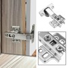 ECSiNG 4PCS 45 Degree Fixed Hinges Cabinet Hinge Hydraulic Damper
