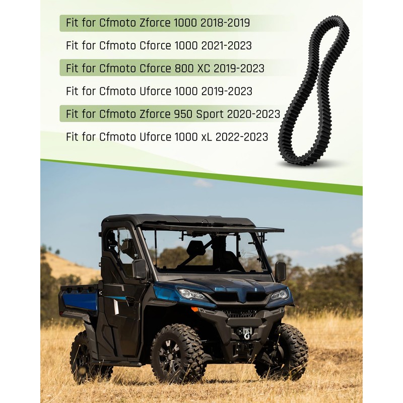 JUWEVAZU 0JWA-055000-10000 CVT Drive Belt Fit for Cfmoto Zforce 1000