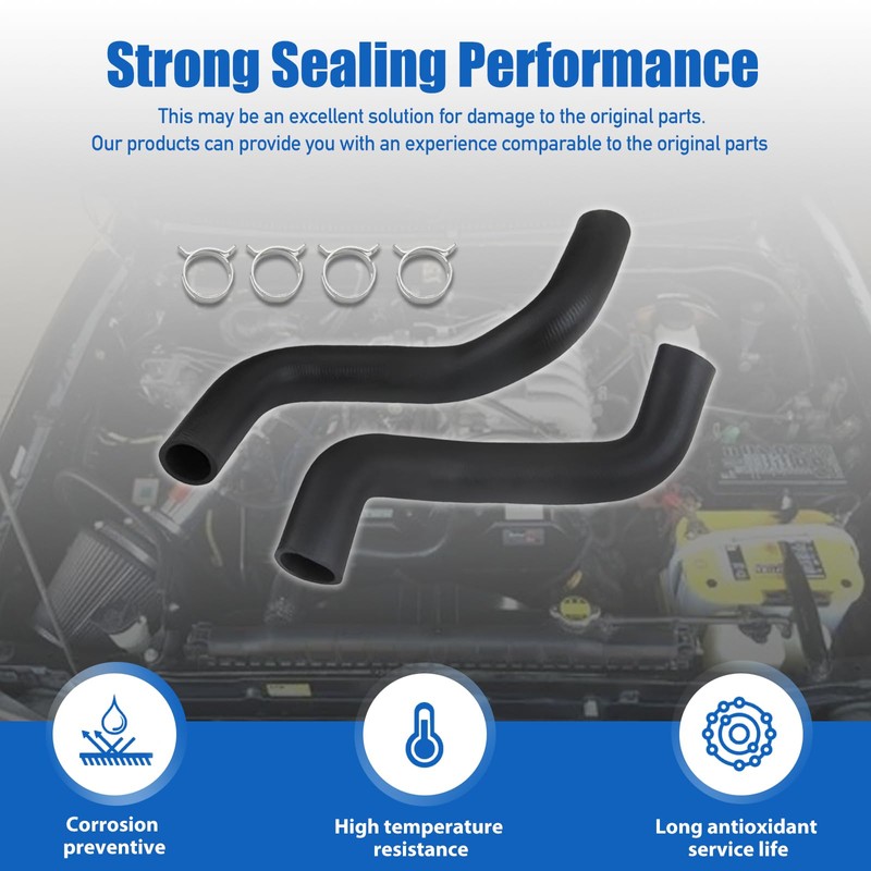 Radiator Hoses Set Upper and Lower 16571-62070 16572-62090 Compatible with