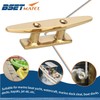 Brass Boat Cleats , 2 Pcs Dock Cleat with Fastener,