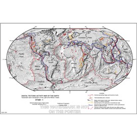 History Galore 24"x36" Gallery Poster, Tectonic Plate Activity Plate Tectonics