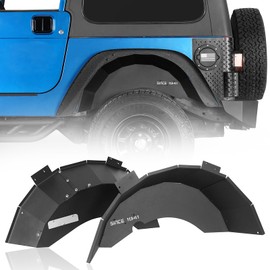 u-Box Wrangler TJ Steel Rear Inner Fender Liners Wheel Well Mud Guards Compatible with Jeep Wrangler TJ & Unlimited 1997-2006