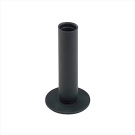 NKlaus 2x Candlestick 12cm high Candlestick black christening candlestick for table candles up to Ø 2cm stick candles wedding decoration 2871