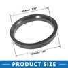 A ABSOPRO Car Hubcentric Rings 63.4mm to 72.6mm Plastic (Set