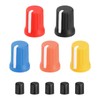 sourcing map 5pcs Potentiometer Knobs,D-Shaft Replacement Rubber Potentiometer Control Knob