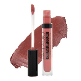 Palladio Lápiz labial líquido de color crema de larga duración, pigmento de color de alta intensidad a prueba de transferencia, fórmula suave y liviana, acabado mate color crema, Au Natural
