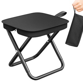 Simsky Camping Stool, Folding Stool for Camping, Portable Lightweight Camping Chair, Mini Outdoor Folding Chair, Ideal for Hiking, Fishing, Barbecue, Picnic