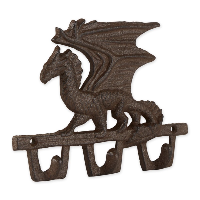 DII Decorative Cast Iron Wall Hook Collection, Dragon