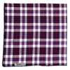 The Worthy Dog Madras Plaid Classic Bandana, Comfortable Cotton Fabric,