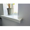 White UPVC Window Board/Cill Short End Cap Pair (Pair of