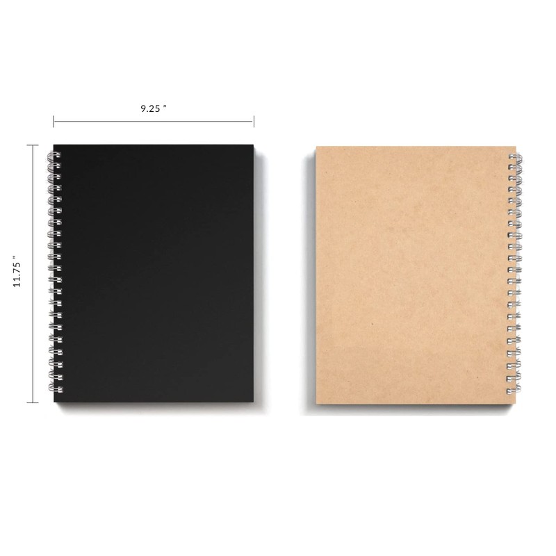 Vela Sciences Advanced W7-C Expanded Wirebound Lab Notebook, 9.25 x