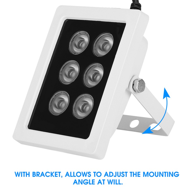 DC12V 6W Infrared Fill Light 6 Lamps IR Illuminators IP66