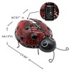Solar Ladybug Outdoor Garden Statue,Hanging Waterproof LED Solar Lights Outdoor