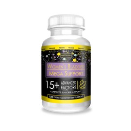 Actif Women's Bladder Mega Support with 15+ Factors, Non-GMO, for Bladder Control and Complete Bladder Support, Made in USA, 120 Count