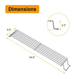 LS'BABQ 7641 Grill Warming Rack for Weber Spirit E310, E320, E330, S310, S320, S330 Gas Grills,Raised Warming Rack Replacement Part for Weber Spirit 300 Series,Stainless Steel