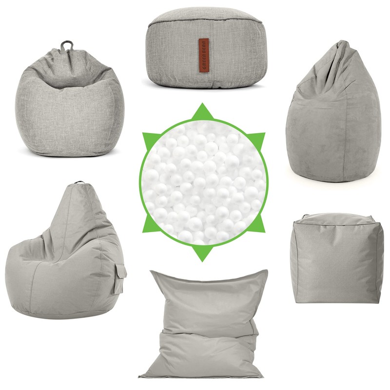 Green Bean © Expanded Polystyrene (EPS) Beads, Highest Premium Quality,