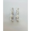 Set of 2 Wago 221-413 clamps on a DIN rail