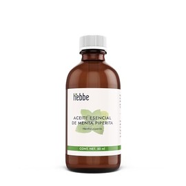 HEBBE - Aceite Esencial de Menta 50 ml | Refrescante y Revitalizante | Ideal para Aromaterapia y Tratamientos Respiratorios | Contenido de 50 ml