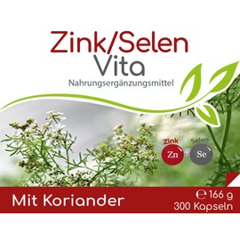 CELLAVITA Zinc Selenium Coriander Vita | Zinc Citrate Coriander Sodium Selenate | Best Quality Zinc Selenium | 500 Capsules