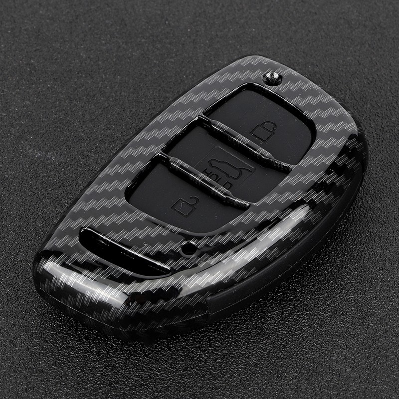 3-Button Carbon Fiber Remote Key Case Cover Accessory Fit for