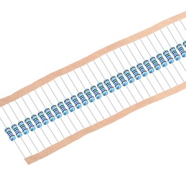 sourcing map Pack of 300 Metal Foil Resistors 1% Tolerance 5 Ribbons 160 Ohm 1/6 W (1/8 W)