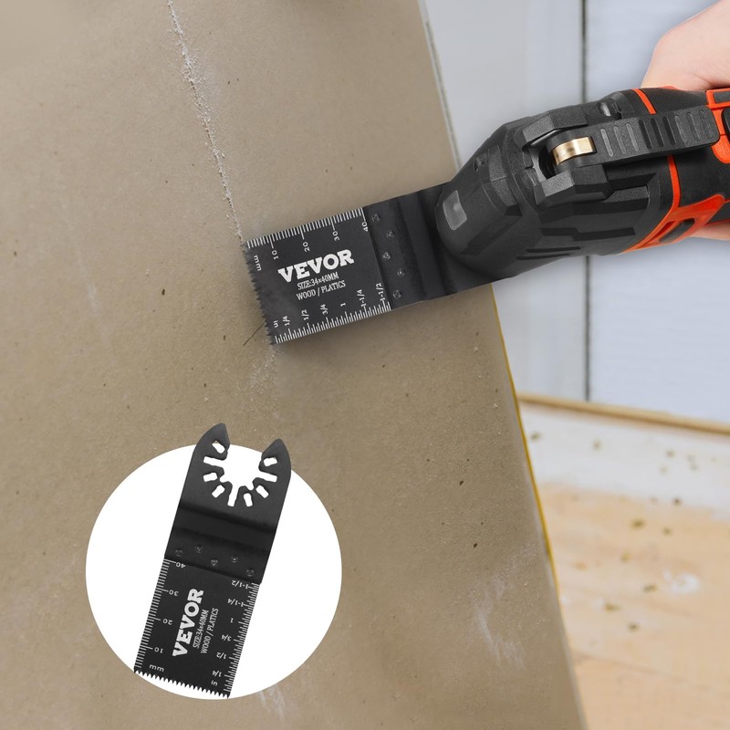 VEVOR 50PCS Oscillating Saw Blades, Universal Quick Release Oscillating Saw