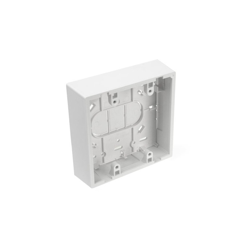 Leviton 42777-2WB Surface Mount Backbox, Dual Gang, White, Box Depth