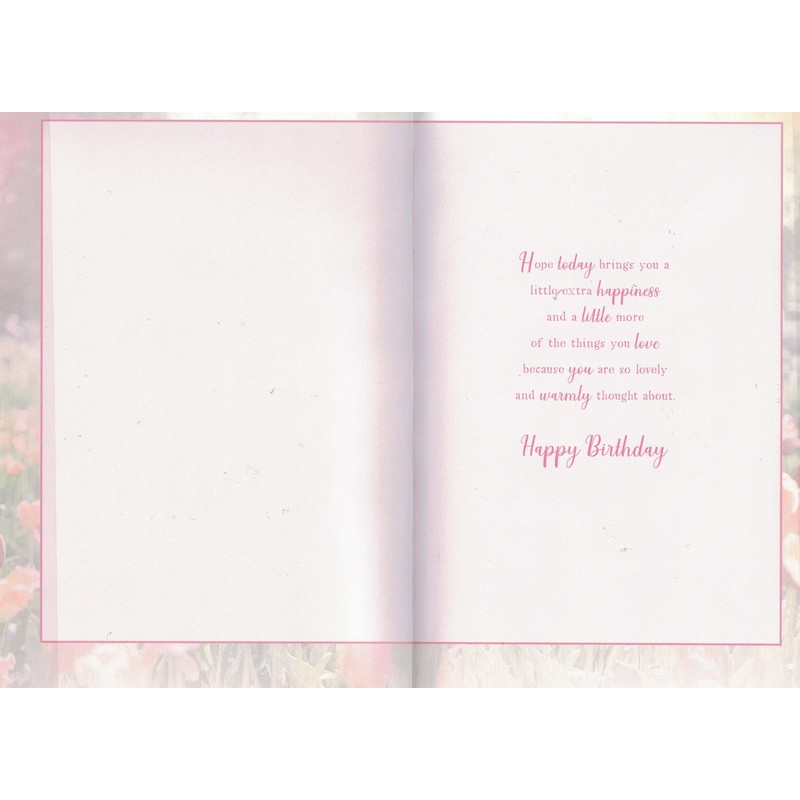 SISTER IN LAW BIRTHDAY CARD. SENTIMENTAL VERSE. 9 X 6