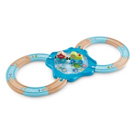Hape Undersea Figure 8 Play Set | Under Water Inspired Wooden Railway and Train Toy Set for Toddlers, Blue, L: 11.8, W: 2.4, H: 9.4 inch