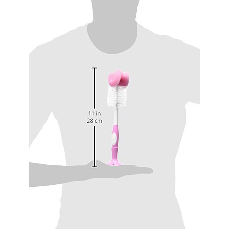 Dr. Brown's - Cepillo para biberón, Rosa, 2 Pack