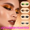 Lazy Eye Shadow Eyelash Patch,New Eyeshadow Eyelash Stickers,3-in-1 Self-Adhesive Reusable