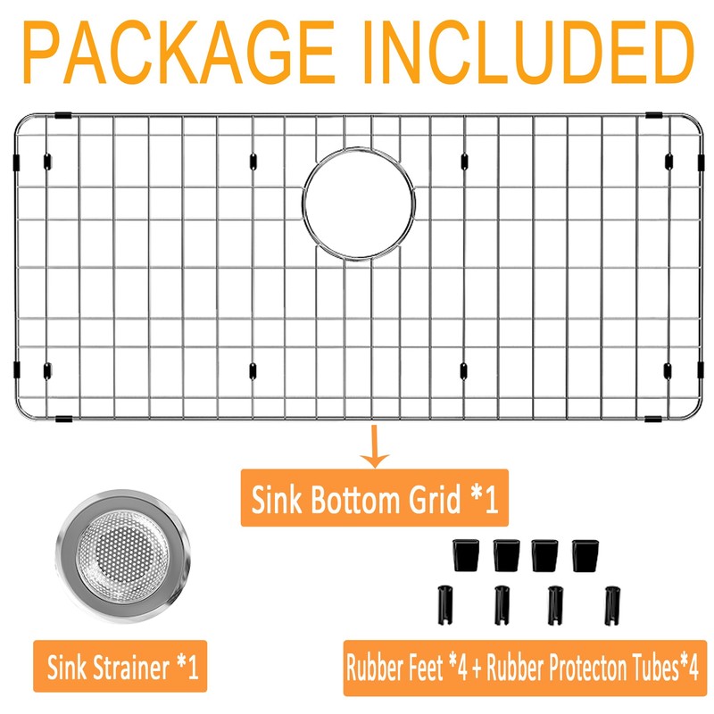 ARCCI 27-9/16" x 14-9/16" Kitchen Sink Grid and Sink Protectors,