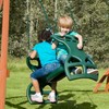 Gorilla Playsets 04-0037-G Dual Ride Glider Back-to-Back Tandem Swing, Green,