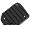 Black Motorcycle Kickstand Extension Plate Aluminium Alloy Side Stand Enlarger
