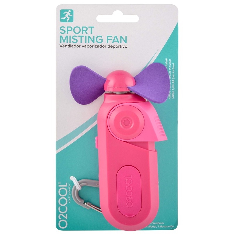 O2COOL Sport Misting Fan - Portable Pocket Size Battery Powered