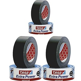 Tesa Extra Power Universal Repair Tape / 56389 in Black White and Silver to Choose From (3, Black)