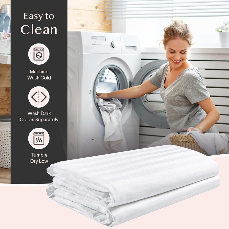 FAUNNA 600TC 100% Cotton Pillow Protectors, Queen Size (20x30), 4