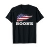 Boone Birthday First Name Family Last Name Flag T-Shirt
