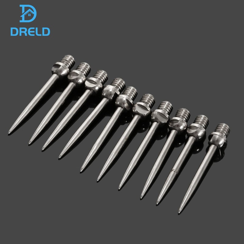 DRELD 10 pieces dart tips, steel tips with 2BA thread