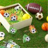12 Pcs Soccer Diamond Art Keychains Kit for Decor and